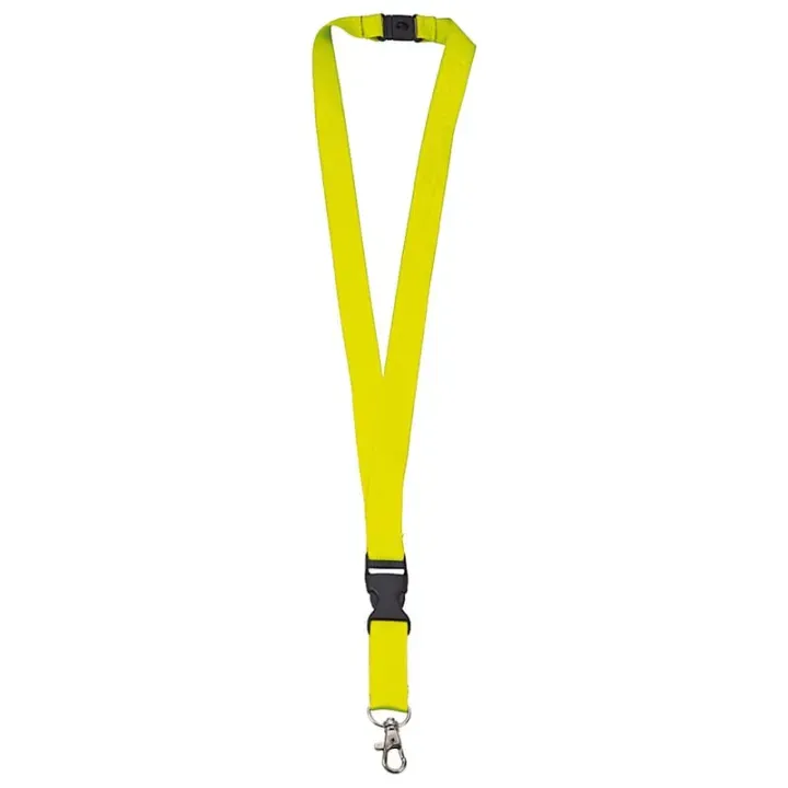 Polyester lanyard 20mm with buckle and hook - LT90879 (N9941)